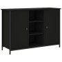 Aparador de madera de ingeniería negro 100x35x70 cm de , Aparadores - Ref: Foro24-835514, Precio: 89,78 €, Descuento: %