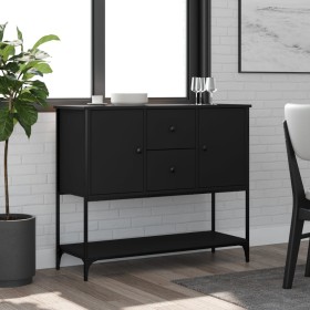 Black engineered wood sideboard 100x36x85 cm by , Sideboards - Ref: Foro24-835554, Price: 114,83 €, Discount: %