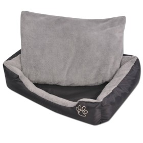 Cama para perros con cojín acolchado Talla XXL Negro de vidaXL, Camas para perros - Ref: Foro24-170423, Precio: 56,99 €, Desc...