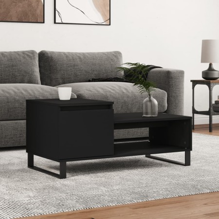 Black plywood coffee table 100x50x45 cm by , Coffee table - Ref: Foro24-830837, Price: 57,77 €, Discount: %