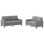 Sofa set with cushions 2 pieces light gray fabric by , Sofas - Ref: Foro24-3201444, Price: 482,21 €, Discount: %