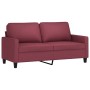 Sofa set with cushions 2 pieces red fabric by , Sofas - Ref: Foro24-3201450, Price: 439,99 €, Discount: %