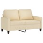 Sofa set with cushions 4 pieces cream fabric by , Sofas - Ref: Foro24-3201438, Price: 726,99 €, Discount: %