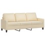 Sofa set with cushions 4 pieces cream fabric by , Sofas - Ref: Foro24-3201438, Price: 726,99 €, Discount: %