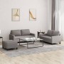 Sofa set with cushions 3 pieces taupe gray fabric by , Sofas - Ref: Foro24-3201459, Price: 515,40 €, Discount: %