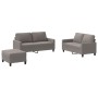 Sofa set with cushions 3 pieces taupe gray fabric by , Sofas - Ref: Foro24-3201459, Price: 515,40 €, Discount: %