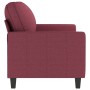 2-seater red fabric sofa 140 cm by , Sofas - Ref: Foro24-359169, Price: 237,67 €, Discount: %