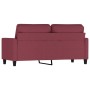 2-seater red fabric sofa 140 cm by , Sofas - Ref: Foro24-359169, Price: 237,67 €, Discount: %