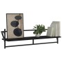 Estantes de pared con barras 2 unidades negro 100x25x30 cm de , Estantes y estanterías - Ref: Foro24-836248, Precio: 31,99 €,...