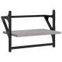 Wall shelves with bars 2 pcs Sonoma gray 40x25x30 cm by , Shelves and shelves - Ref: Foro24-836241, Price: 21,18 €, Discount: %