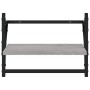 Wall shelves with bars 2 pcs Sonoma gray 40x25x30 cm by , Shelves and shelves - Ref: Foro24-836241, Price: 21,18 €, Discount: %