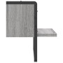 Sonoma gray wall shelf with bar 30x25x30 cm by , Shelves and shelves - Ref: Foro24-836281, Price: 11,99 €, Discount: %