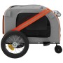 Haustier-Fahrradanhänger, Eisen-Oxford-Gewebe, Orange und Schwarz von , Kinderwagen für Haustiere - Ref: Foro24-93886, Preis:...