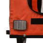 Haustier-Fahrradanhänger, Eisen-Oxford-Gewebe, Orange und Schwarz von , Kinderwagen für Haustiere - Ref: Foro24-93886, Preis:...