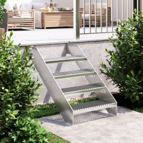 Peldaño de rejilla acero galvanizado 60x24x7 cm de , Alfombrillas para escalones - Ref: Foro24-155682, Precio: 37,99 €, Descu...