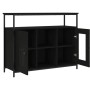 Aparador de madera de ingeniería negro 100x35x80 cm de , Aparadores - Ref: Foro24-835504, Precio: 109,81 €, Descuento: %