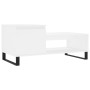 Mesa de centro madera contrachapada blanco 100x50x45 cm de , Mesas de centro - Ref: Foro24-830836, Precio: 57,77 €, Descuento: %