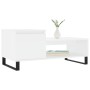 Mesa de centro madera contrachapada blanco 100x50x45 cm de , Mesas de centro - Ref: Foro24-830836, Precio: 57,77 €, Descuento: %