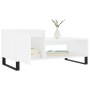 Mesa de centro madera contrachapada blanco 100x50x45 cm de , Mesas de centro - Ref: Foro24-830836, Precio: 57,77 €, Descuento: %