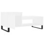 Mesa de centro madera contrachapada blanco 100x50x45 cm de , Mesas de centro - Ref: Foro24-830836, Precio: 57,77 €, Descuento: %