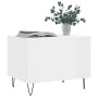 Mesa de centro madera contrachapada blanco brillo 60x44,5x45 cm de , Mesas de centro - Ref: Foro24-830950, Precio: 61,99 €, D...