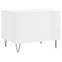 Mesa de centro madera contrachapada blanco brillo 60x44,5x45 cm de , Mesas de centro - Ref: Foro24-830950, Precio: 61,99 €, D...