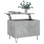 Mesa de centro madera contrachapada gris hormigón 60x44,5x45 cm de , Mesas de centro - Ref: Foro24-830952, Precio: 53,99 €, D...