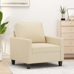 Cream-colored fabric armchair, 60 cm by , Sofas - Ref: Foro24-359149, Price: 162,99 €, Discount: %