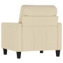 Cream-colored fabric armchair, 60 cm by , Sofas - Ref: Foro24-359149, Price: 162,43 €, Discount: %