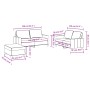 Set von Sofas mit Kissen 3 Stück roter roter Stoff von , Sofas - Ref: Foro24-3201458, Preis: 516,62 €, Rabatt: %