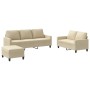 Set Sofas mit Kissen 3 Stück cremefarbener Stoff von , Sofas - Ref: Foro24-3201470, Preis: 572,51 €, Rabatt: %