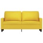 Sofá de 2 plazas de tela amarillo claro 140 cm de , Sofás - Ref: Foro24-359168, Precio: 200,67 €, Descuento: %