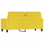 Sofá de 2 plazas de tela amarillo claro 140 cm de , Sofás - Ref: Foro24-359168, Precio: 200,67 €, Descuento: %