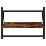 Wall shelves with 2 smoked oak bars 40x25x30 cm by , Shelves and shelves - Ref: Foro24-836240, Price: 20,42 €, Discount: %