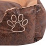 Dog bed with cushion PU artificial leather size M brown by vidaXL, Beds for dogs - Ref: Foro24-170431, Price: 31,79 €, Discou...