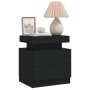 Black chipboard bedside table 45x35x52 cm by vidaXL, Nightstands - Ref: Foro24-326850, Price: 94,85 €, Discount: %