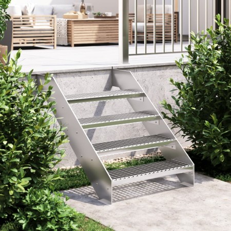 Galvanized steel grating step 70x24x7 cm by , Stair mats - Ref: Foro24-155683, Price: 37,11 €, Discount: %