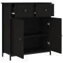 Aparador de madera de ingeniería negro 70x30x80 cm de , Aparadores - Ref: Foro24-835524, Precio: 88,12 €, Descuento: %