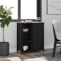 Engineered wood black sideboard 70x30x80 cm by , Sideboards - Ref: Foro24-835494, Price: 67,95 €, Discount: %