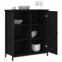 Engineered wood black sideboard 70x30x80 cm by , Sideboards - Ref: Foro24-835494, Price: 67,95 €, Discount: %