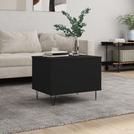 Mesa de centro madera contrachapada negro 60x44,5x45 cm de , Mesas de centro - Ref: Foro24-830949, Precio: 54,99 €, Descuento: %