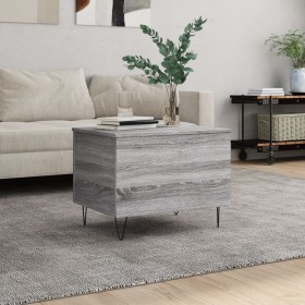 Mesa de centro madera contrachapada gris Sonoma 60x44,5x45 cm de , Mesas de centro - Ref: Foro24-830954, Precio: 54,99 €, Des...