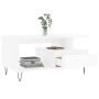 Glossy white plywood coffee table 90x49x45 cm by , Coffee table - Ref: Foro24-831022, Price: 72,99 €, Discount: %