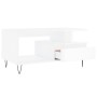 Glossy white plywood coffee table 90x49x45 cm by , Coffee table - Ref: Foro24-831022, Price: 72,99 €, Discount: %