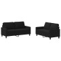 Sofa set with cushions 2 pieces black fabric by , Sofas - Ref: Foro24-3201448, Price: 470,70 €, Discount: %