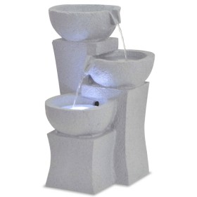 Fuente de agua de interior con LED de poliresina de vidaXL, Fuentes y cascadas - Ref: Foro24-244290, Precio: 60,67 €, Descuen...