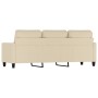 Sofá de 3 plazas de tela crema 180 cm de , Sofás - Ref: Foro24-359173, Precio: 298,99 €, Descuento: %