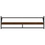 Wall shelves with bars 2 pcs oak brown 100x25x30 cm by , Shelves and shelves - Ref: Foro24-836252, Price: 31,01 €, Discount: %