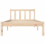 Estructura de cama madera maciza de pino 90x190 cm de , Camas y somieres - Ref: Foro24-836168, Precio: 111,95 €, Descuento: %