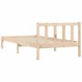 Estructura de cama madera maciza de pino 90x190 cm de , Camas y somieres - Ref: Foro24-836168, Precio: 111,95 €, Descuento: %